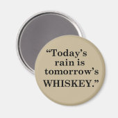 Aimant Whiskey cite d'étranges paroles d'alcool (Recto/Verso)