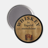 Aimant Whiskey cite d'étranges paroles d'alcool (Recto/Verso)