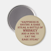 Aimant Whiskey cite d'étranges paroles d'alcool (Recto/Verso)