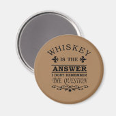 Aimant Whiskey cite d'étranges paroles d'alcool (Recto/Verso)