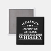Aimant Whiskey cite d'humoristiques paroles d'alcool cade (Recto/Verso)