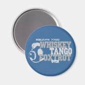 Aimant Whiskey Tango Foxtrot - Humour de l'aviation (Recto/Verso)