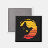 Aimant Whisperer de chat - Drôle Sarcastique Chat Kitten (Recto/Verso)