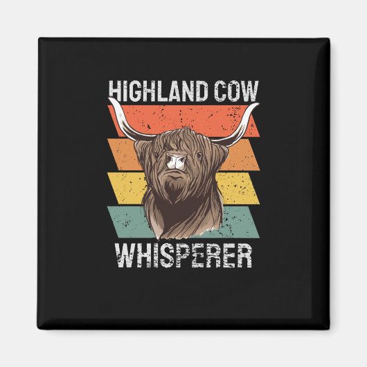 Aimant Whisperer de vache Highland (Devant)