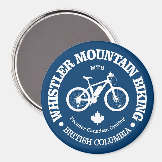 Aimant Whistler BC (MTB) (Recto/Verso)