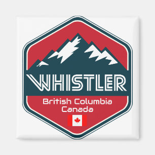 Aimant Whistler British Columbia Canada Design