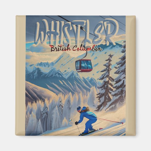 Aimant Whistler Vancouver Colombie-Britannique Canada 195 (Devant)