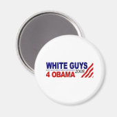 Aimant White Guys 4 Obama (Recto/Verso)