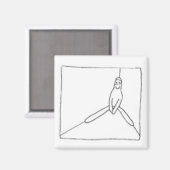 Aimant White Ninja est dans un coin (Recto/Verso)