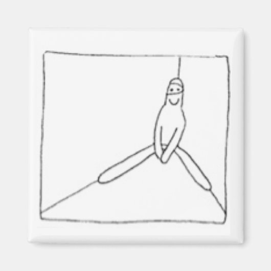 Aimant White Ninja est dans un coin (Devant)