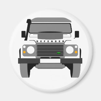Aimant White Pop art Classic Land Rover Defender