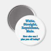 Aimant White Stright Républicain Homme Tee (Recto/Verso)