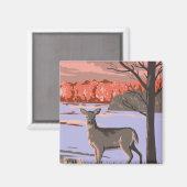 Aimant White Tailed (Recto/Verso)