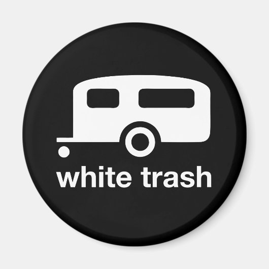 Aimant White Trash icône de remorque - parc de remorques (Devant)