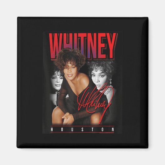 Aimant Whitney Houston Retro Photo Collage (Devant)