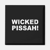 Aimant Wicked Ah! Funny Awesome Er New England  (Devant)