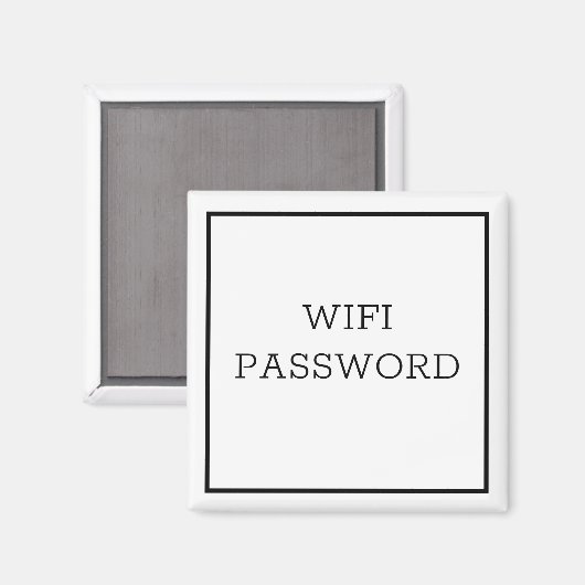 Aimant WIFI MOT DE PASSE (Recto/Verso)
