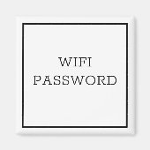 Aimant WIFI MOT DE PASSE (Devant)