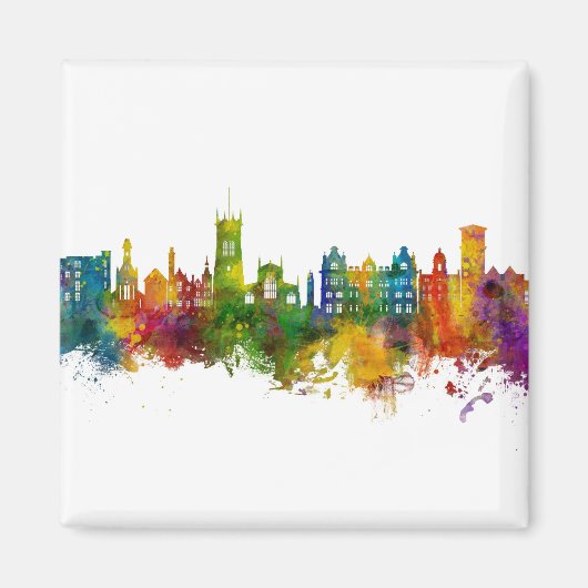 Aimant Wigan England Skyline (Devant)