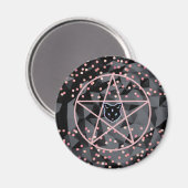Aimant WiizyWitch Magic Witch Cosmic Chat Pentacle Magick (Recto/Verso)