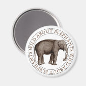 Aimant Wild About Elephants (Recto/Verso)