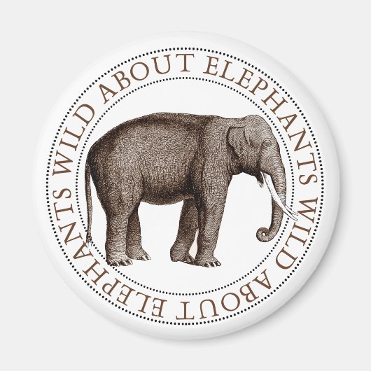 Aimant Wild About Elephants (Devant)
