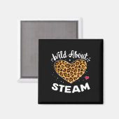 Aimant Wild About Steam Leopard Squad Stem Byck To School (Recto/Verso)