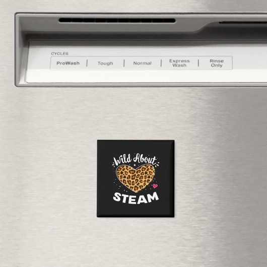 Aimant Wild About Steam Leopard Squad Stem Byck To School (In Situ (Lave-vaisselle))