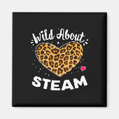 Aimant Wild About Steam Leopard Squad Stem Byck To School (Devant)
