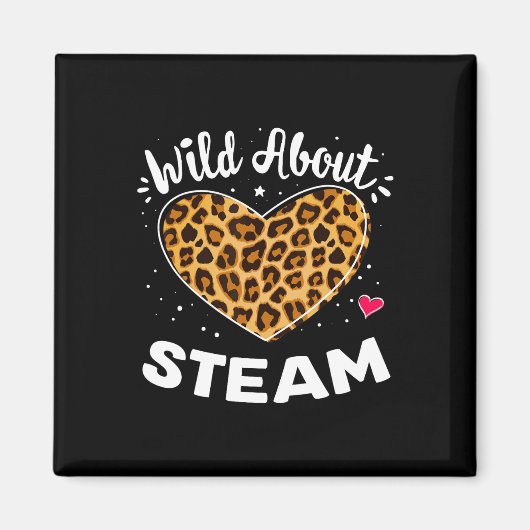 Aimant Wild About Steam Leopard Squad Stem Byck To School (Devant)
