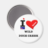 Aimant WILD DUCK CREEK - I Love (Recto/Verso)