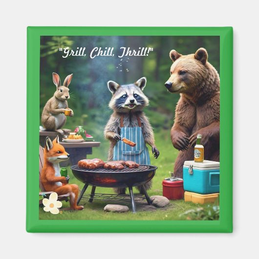 Aimant "Wild Friends BBQ Co." (Devant)
