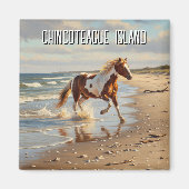 Aimant Wild Pony in Chincoteague Island Virginia Travel (Devant)