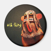 Aimant Wild Thing Kachina Doll Visage Photo Fun Cute (Devant)