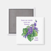 Aimant Wild Violet Inspirational Certains Voir Citation D (Recto/Verso)