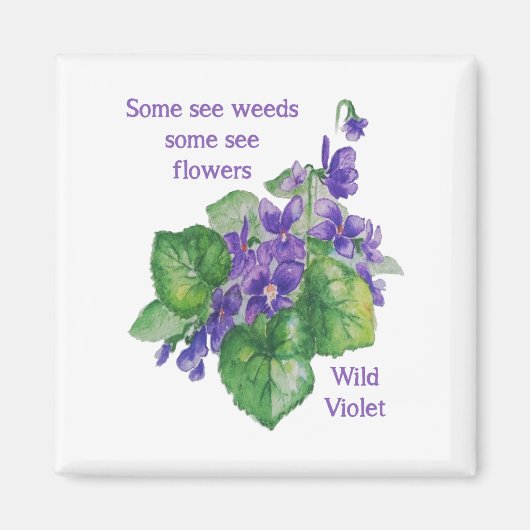 Aimant Wild Violet Inspirational Certains Voir Citation D (Devant)
