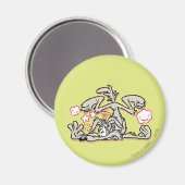 Aimant WILE E. COYOTE™ Atterrissage dur (Recto/Verso)