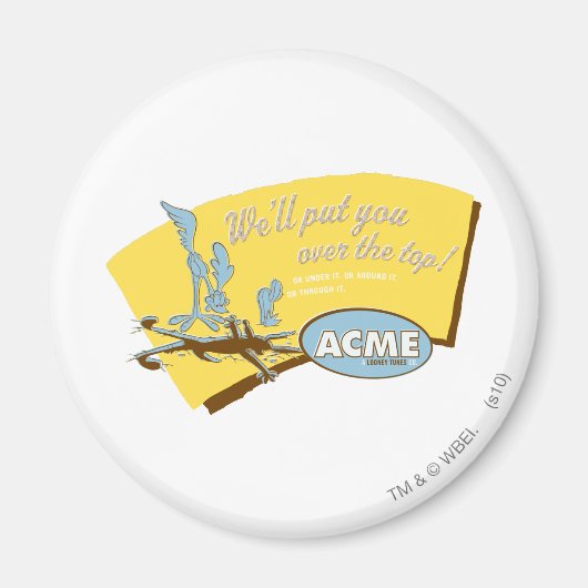 Aimant WILE E. COYOTE™ et ROAD RUNNER™ viennent (Devant)
