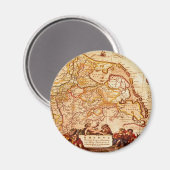 Aimant Willem Janszoon Blaeu Ancienne carte allemande (Recto/Verso)