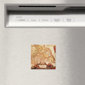 Aimant Willem Janszoon Blaeu Antique carte magnétique all (In Situ (Lave-vaisselle))