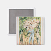 Aimant William Blake | Chansons d'Innocence; "le Piper", (Recto/Verso)