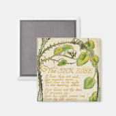 Aimant William Blake | Le Rose malade, des chansons d'Inn (Recto/Verso)