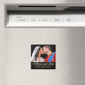 Aimant William et Kate le Mariage royal baiser (In Situ (Lave-vaisselle))