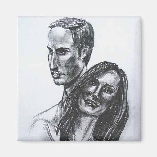 Aimant William et Kate Mariage (Devant)