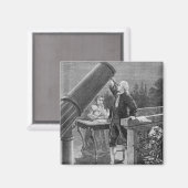 Aimant William Herschel découvre la planète Uranus (Recto/Verso)