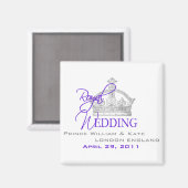 Aimant William & Kate Mariage royal (Recto/Verso)