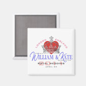 Aimant William & Kate Mariage royal (Recto/Verso)