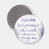 Aimant William & Kate Royal Mariage Objets de collection  (Recto/Verso)