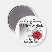 Aimant William & Kate Royal Mariage Objets de collection (Recto/Verso)