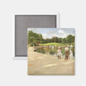 Aimant William Merritt Chase-Le lac pour Yacht miniature (Recto/Verso)